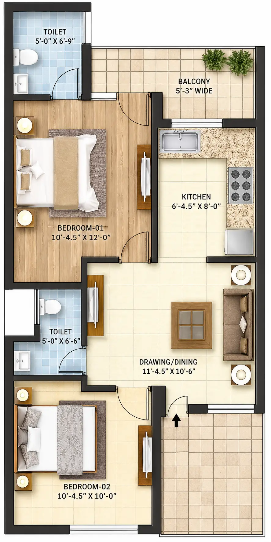 2 BHK Flat