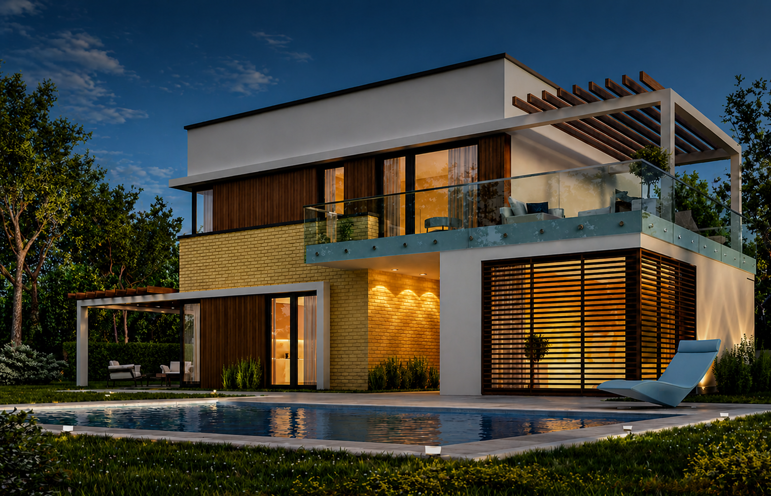 Spacious villas for elegant living.